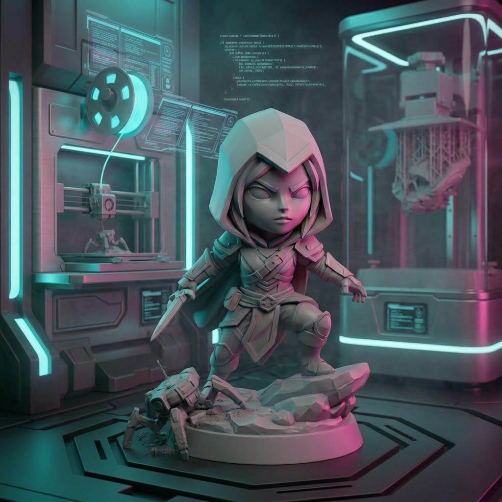 Minova Premium Chibi STL Desktop